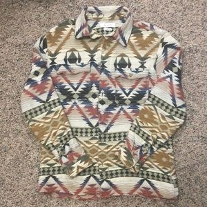 Button Down Aztec print shirt